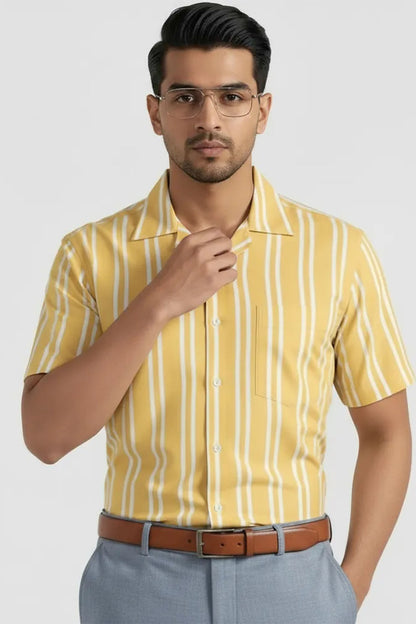 SUNRISE CUBAN STRIPE SHIRT