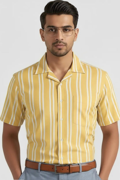 SUNRISE CUBAN STRIPE SHIRT