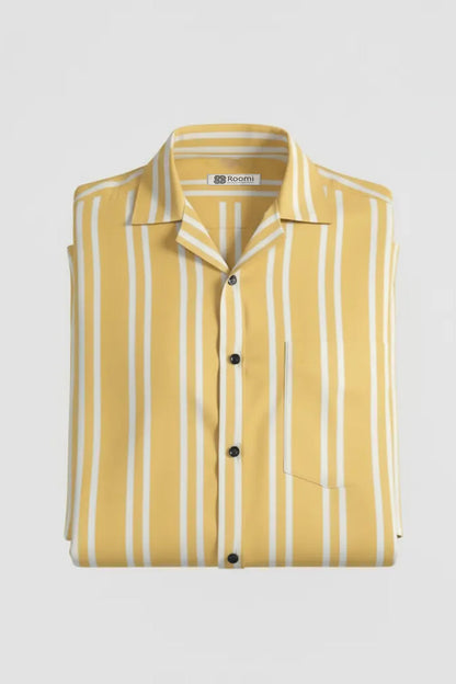 HONEY GOLD PREMIUM STRIPE SHIRT