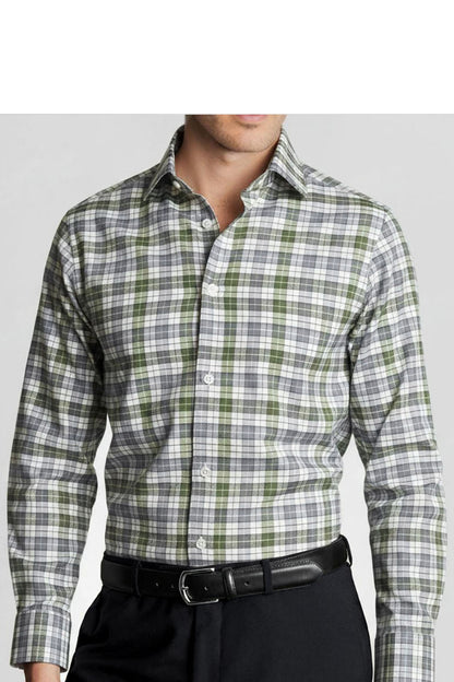 FOREST GREY CHECKED SHIRT