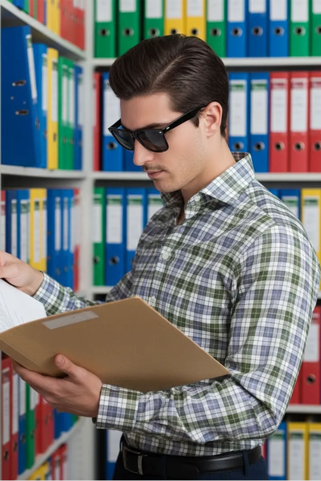 FOREST GREY CHECKED SHIRT