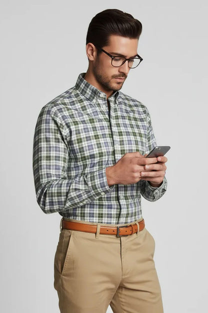 COUNTRYSIDE GREEN PLAID SHIRT