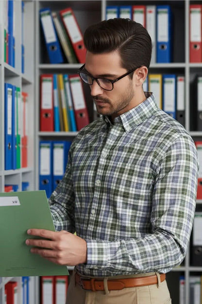 COUNTRYSIDE GREEN PLAID SHIRT