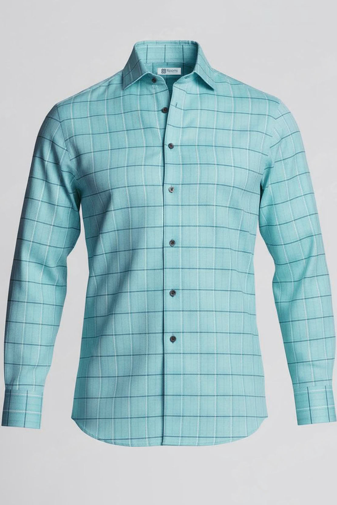 AQUA SKY CHECKED SHIRT