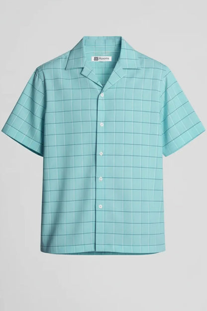 OCEAN MIST CHECK SHIRT