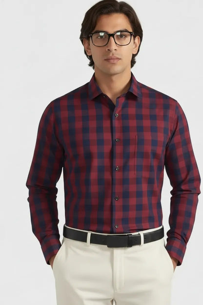 CRIMSON BUFFALO CHECK SHIRT