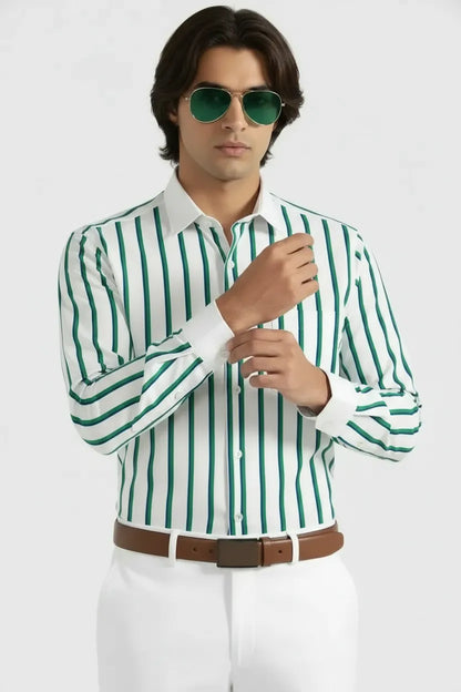VIBRANT COASTAL LINED STRIPED