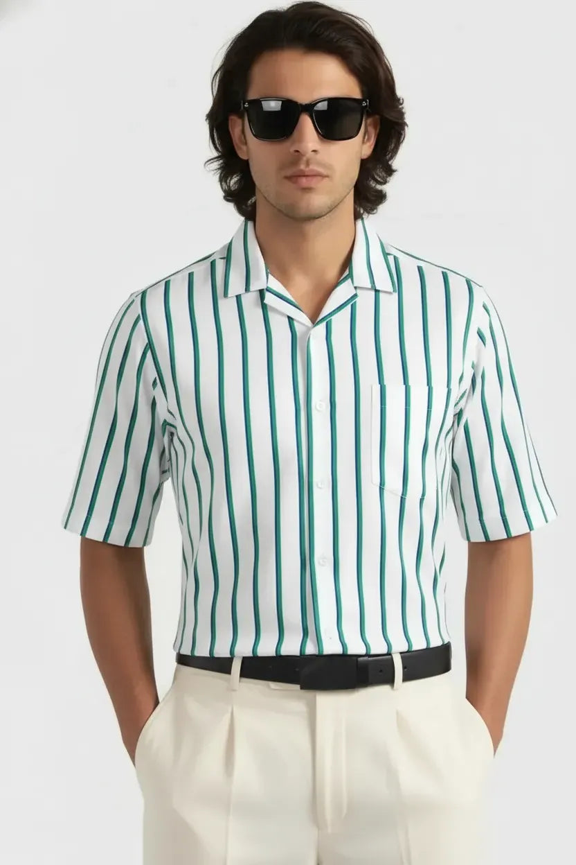 VIBRANT COASTAL LINED STRIPED