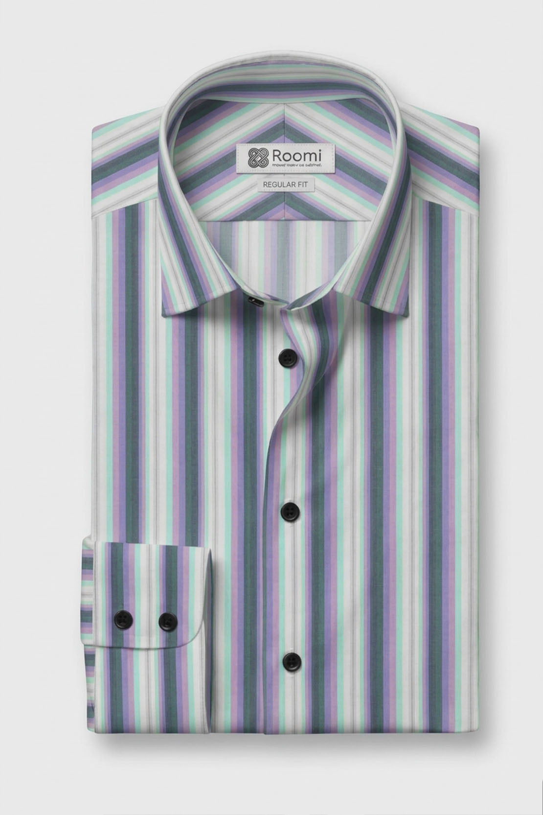 AQUA LAVENDER CLASSIC STRIPE SHIRT