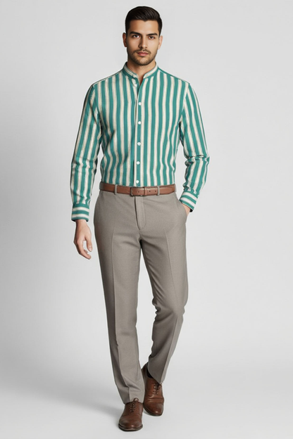 AQUA LINE BUSINESS SHIRT