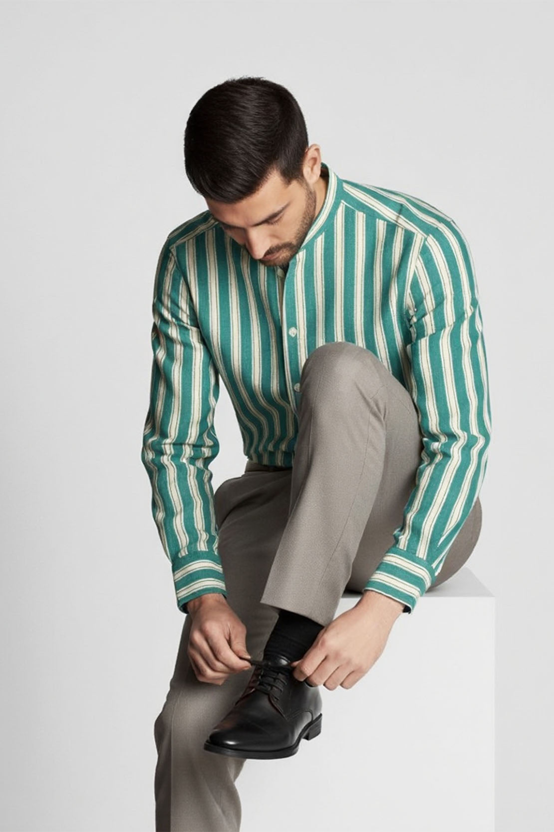 AQUA LINE BUSINESS SHIRT