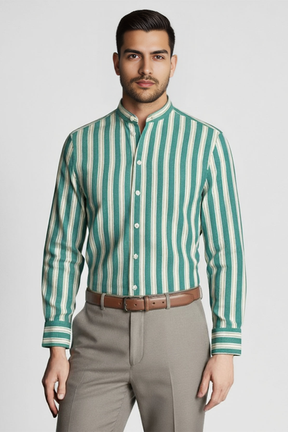 AQUA LINE BUSINESS SHIRT