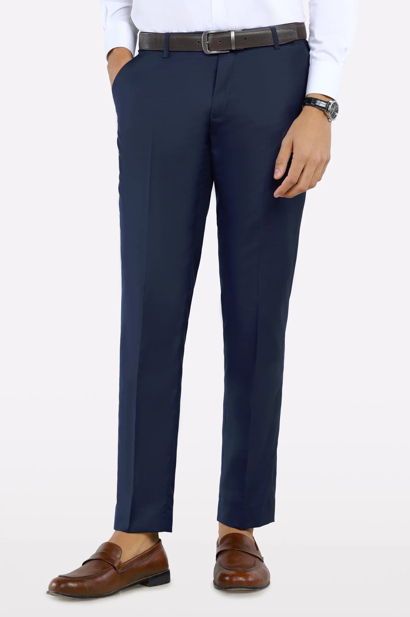 BLUE SMART FORMAL TROUSER