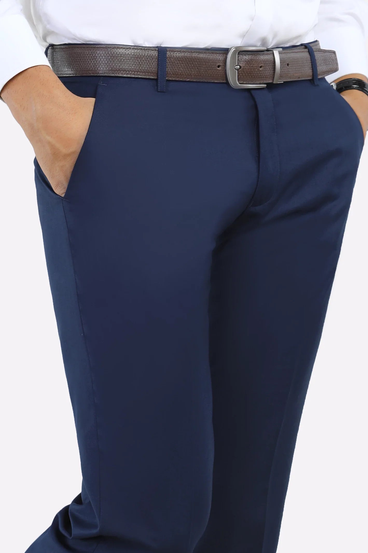 BLUE SMART FORMAL TROUSER