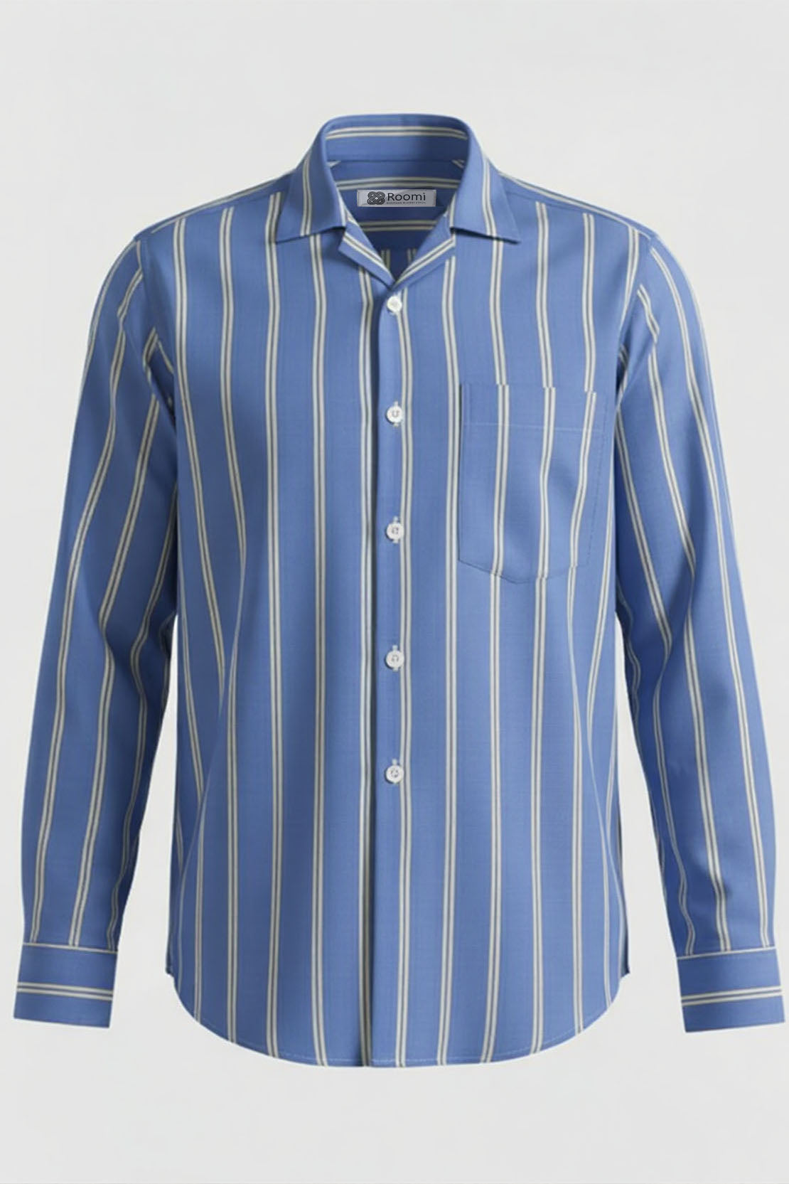 BLUE LINEAR ELEGANCE SHIRT