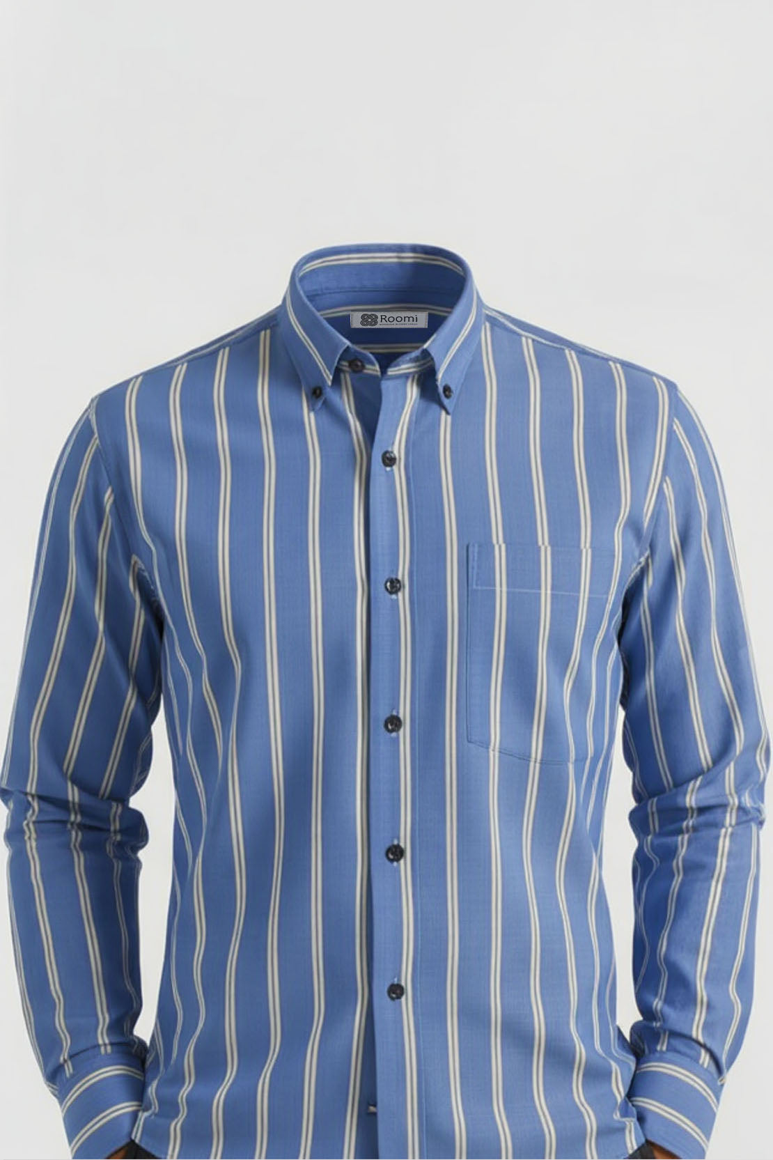 BOLD STRIPE ROYAL BLUE SHIRT