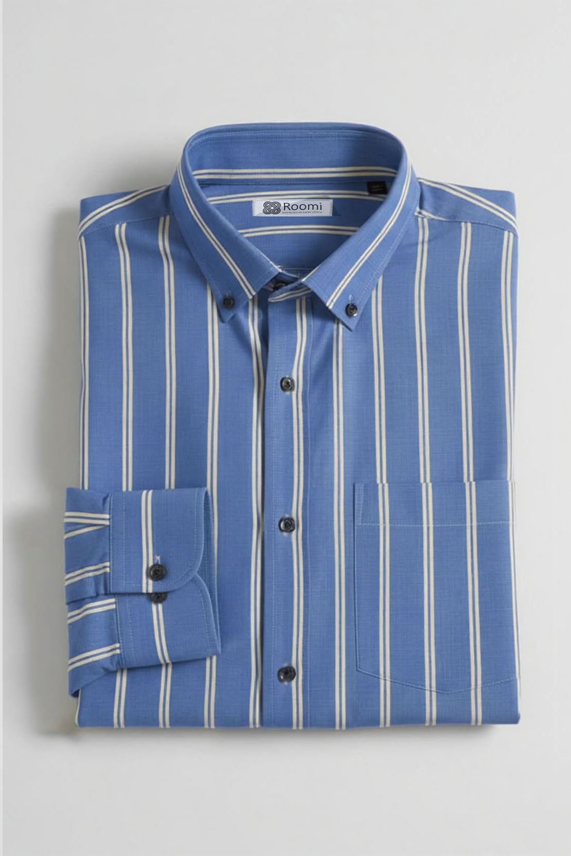 BOLD STRIPE ROYAL BLUE SHIRT