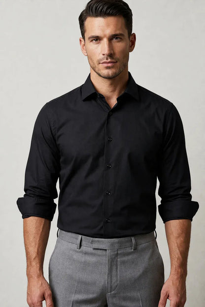 CLASSIC BLACK STRETCH SHIRT
