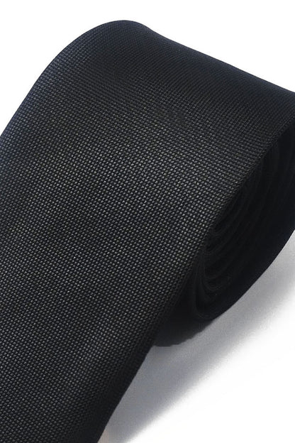 WOVEN BLACK TIE