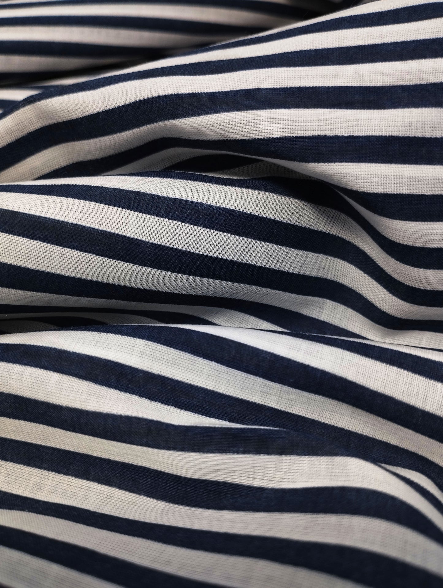 MIDNIGHT BLUE CANDY STRIPED SHIRT