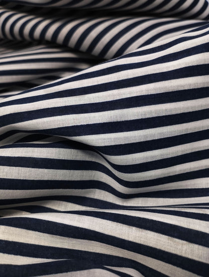 MIDNIGHT BLUE CANDY STRIPED SHIRT