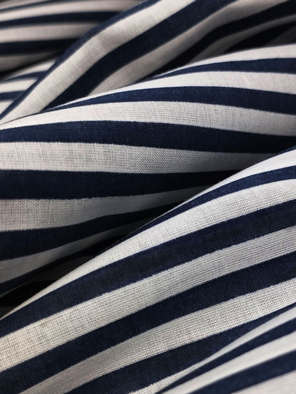 MIDNIGHT BLUE CANDY STRIPED SHIRT