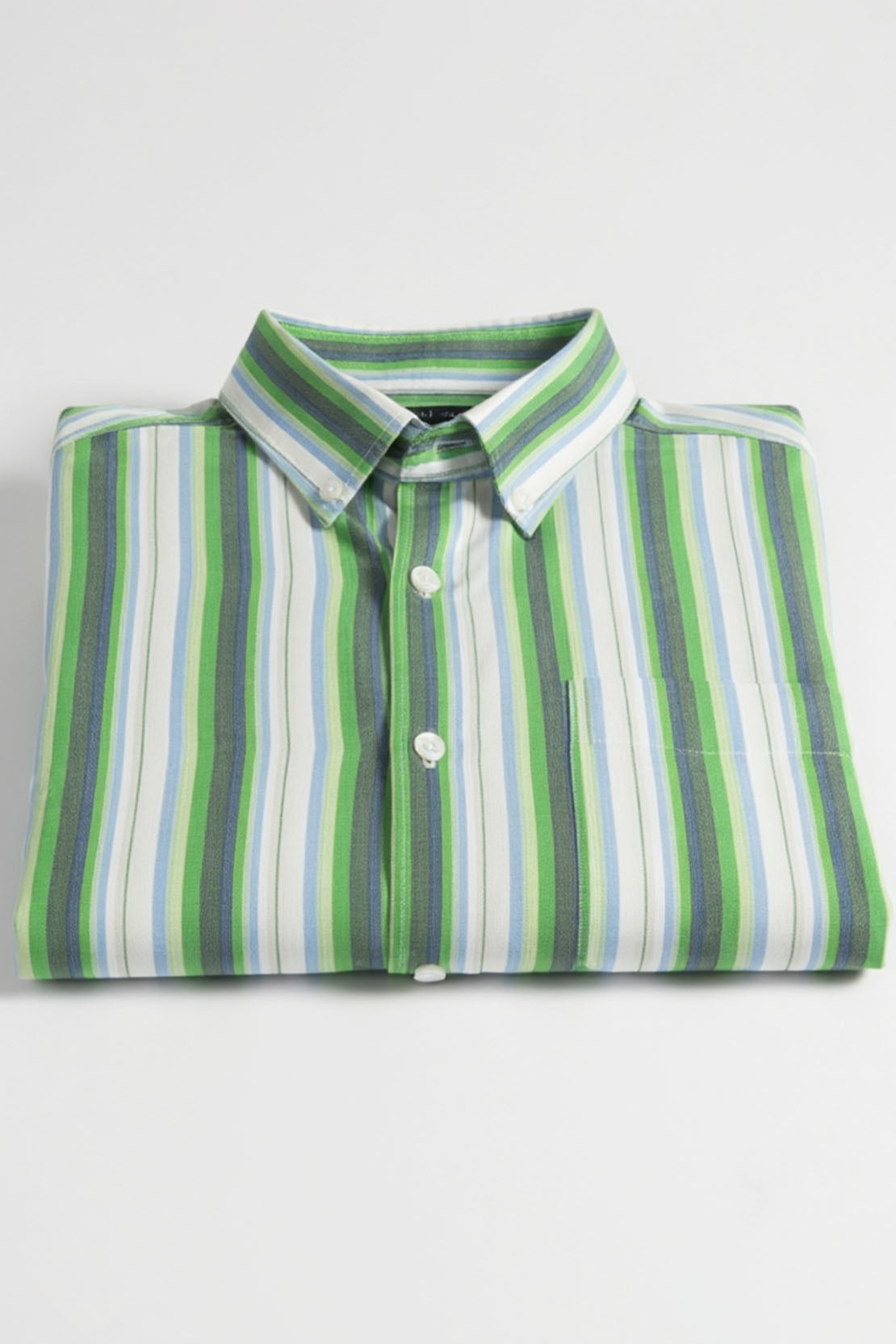 CLASSIC SPECTRUM STRIPE BUTTON DOWN COLLAR SHIRT