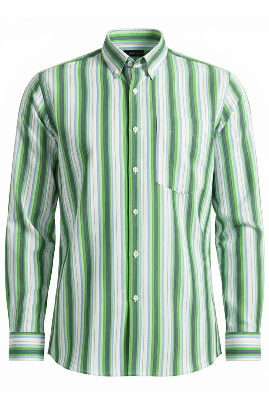 CLASSIC SPECTRUM STRIPE BUTTON DOWN COLLAR SHIRT