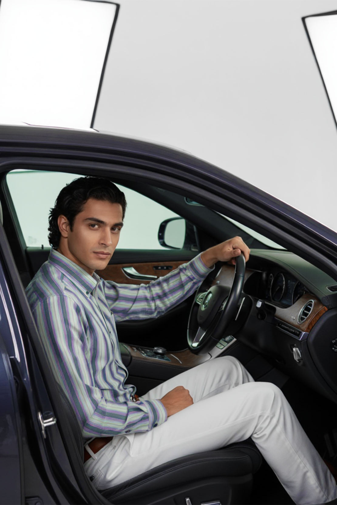 COOL WAVE MULTI-STRIPE SHIRT BUTTON  DOWN