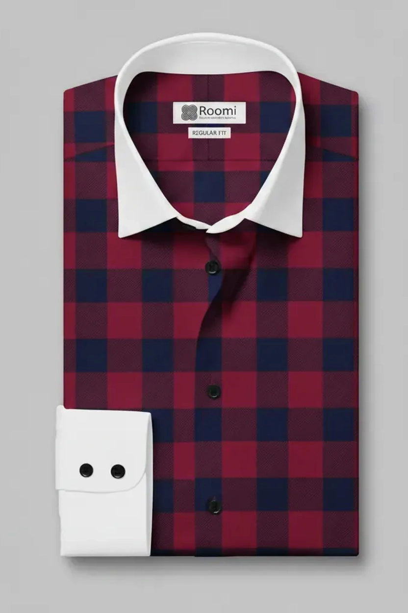 CRIMSON BUFFALO CHECK