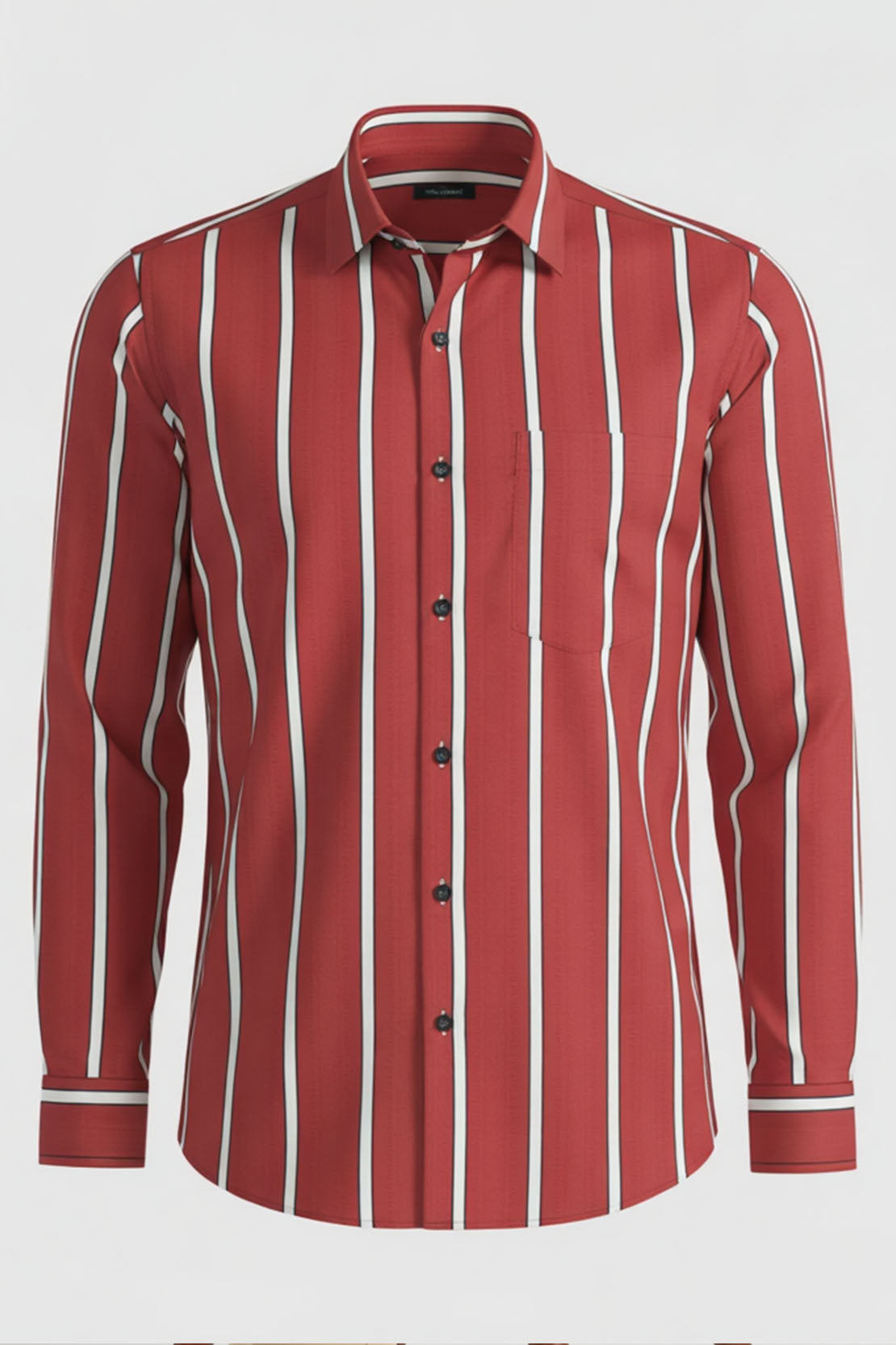 CRIMSON AXIS STRIPED SHIRT