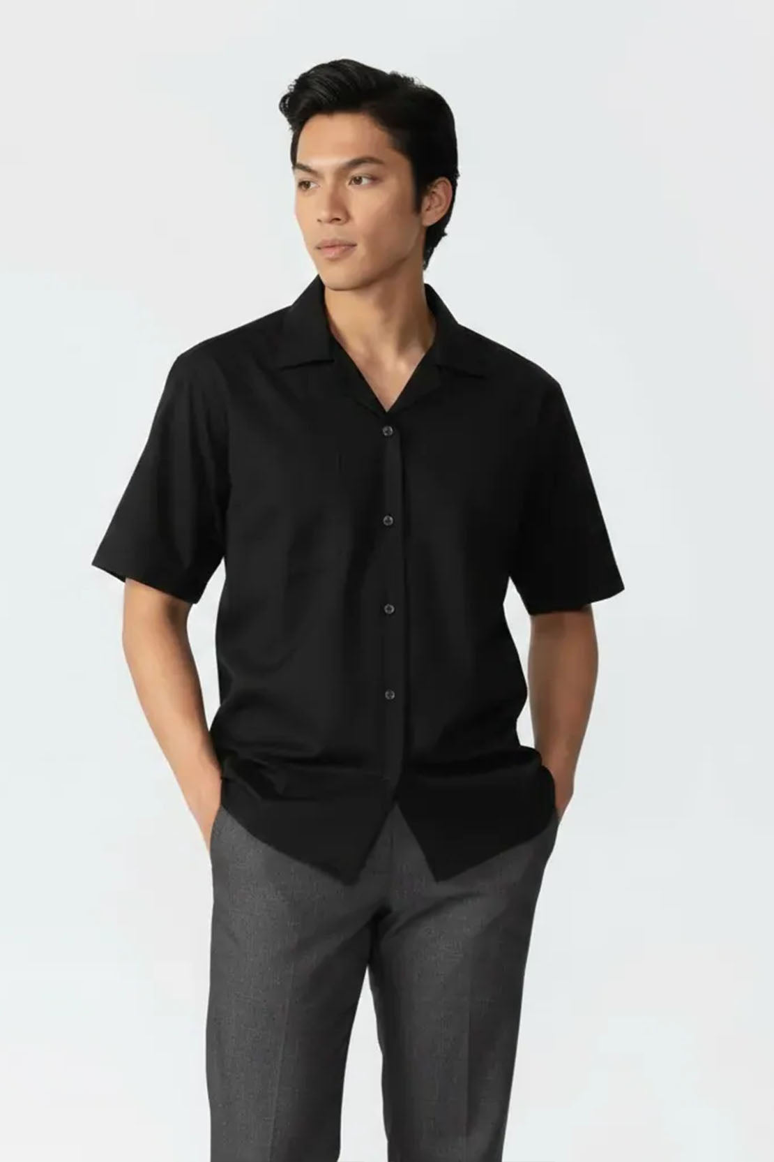 CUBAN CLASSIC BLACK SHIRT