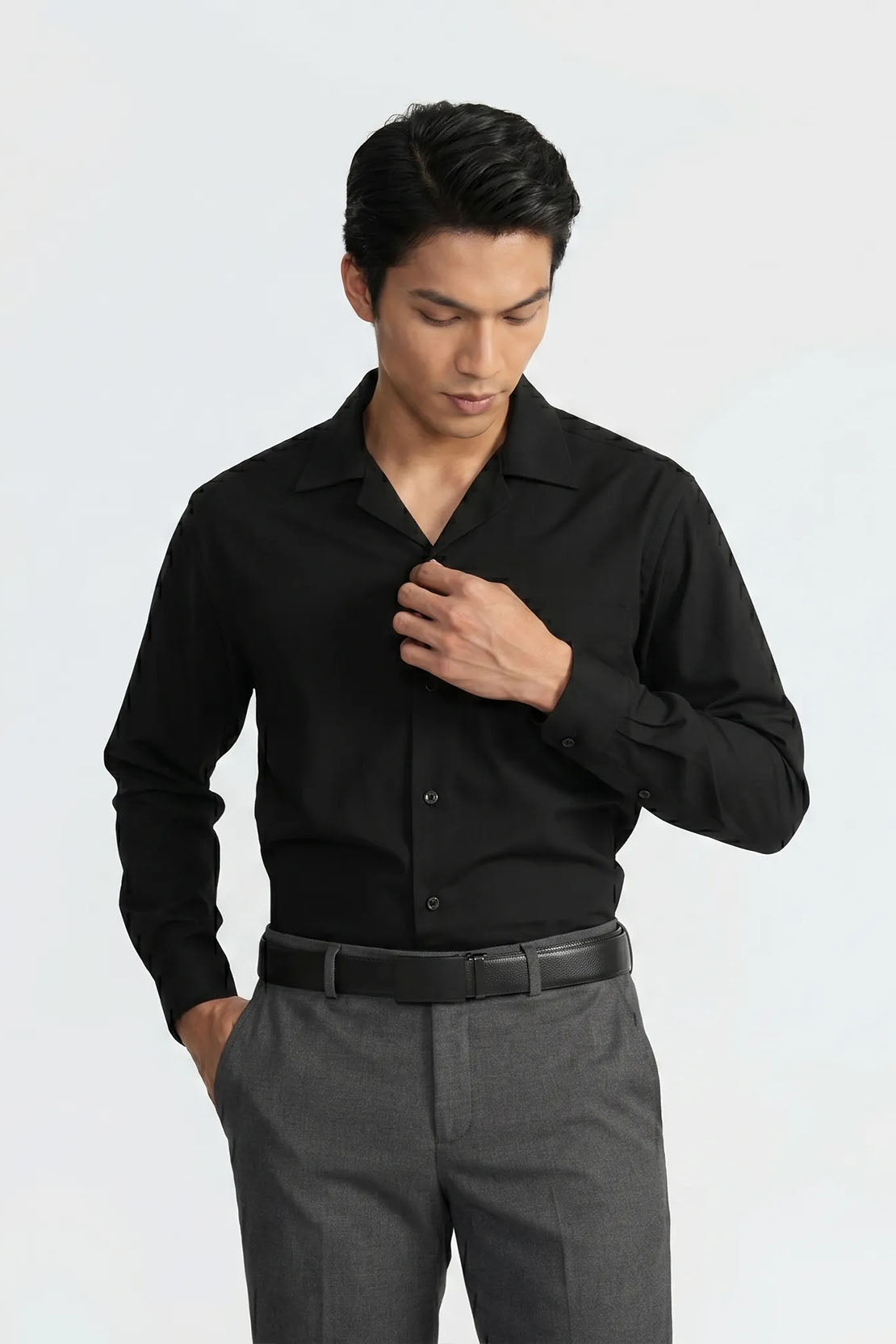 CUBAN CLASSIC BLACK SHIRT