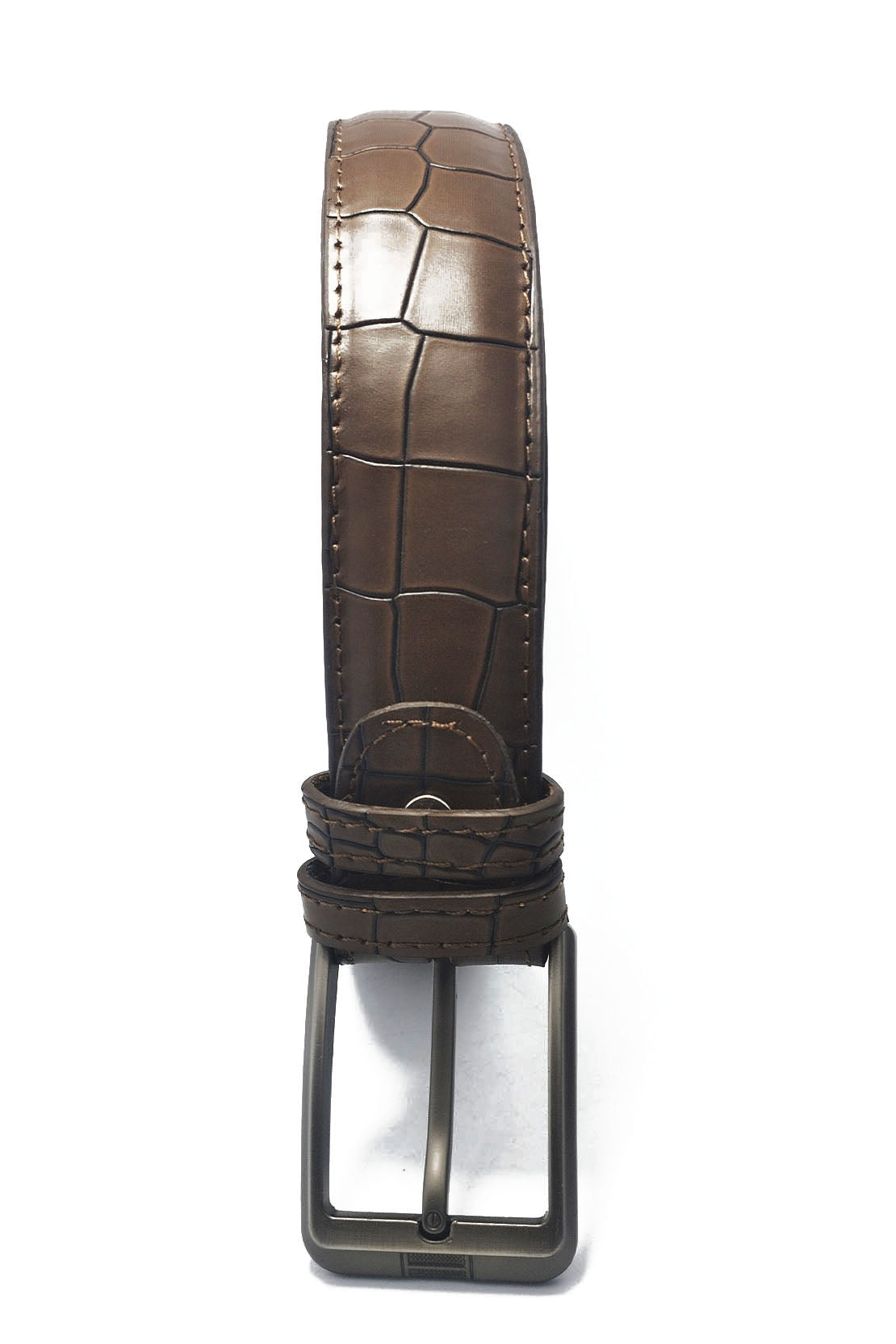 B362-CROCODILE-EMBOSSED BELT