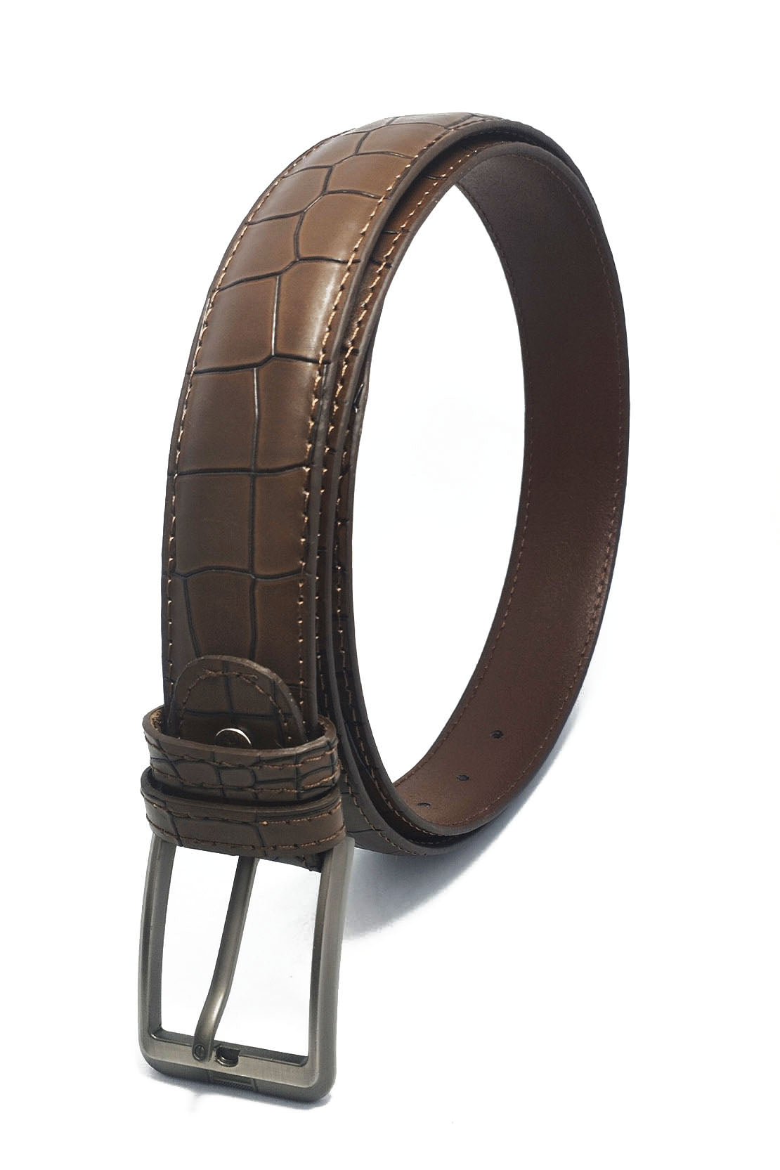 B362-CROCODILE-EMBOSSED BELT