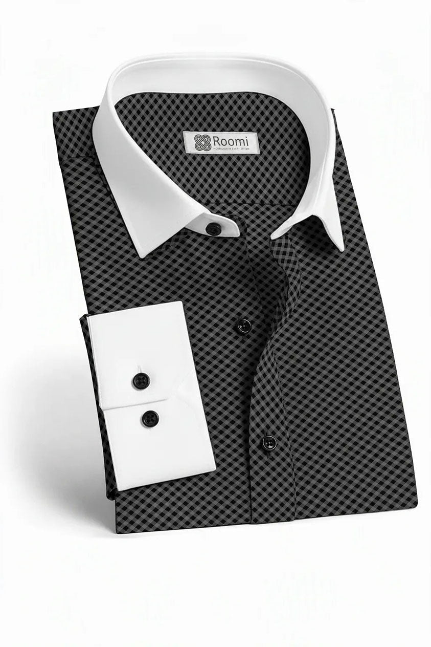 DARK INTRICATE WEAVE SHIRT