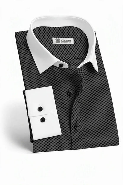 DARK INTRICATE WEAVE SHIRT