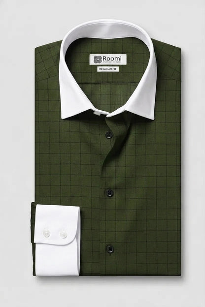 RUGGED OLIVE TATTERSALL SHIRT