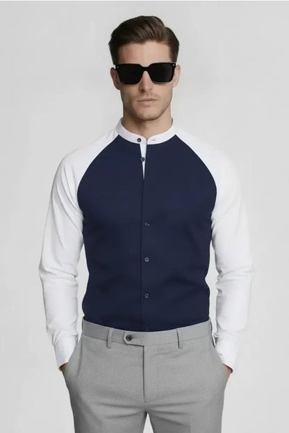 ECLIPSE NAVY SLEEVE SHIRT