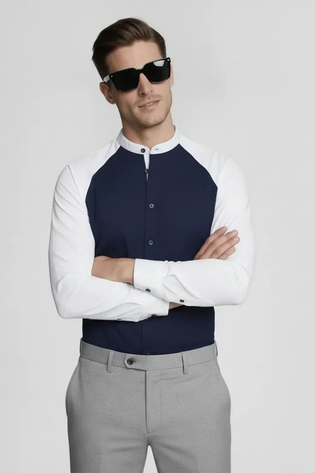 ECLIPSE NAVY SLEEVE SHIRT