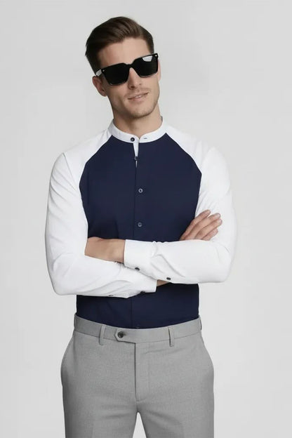 ECLIPSE NAVY SLEEVE SHIRT