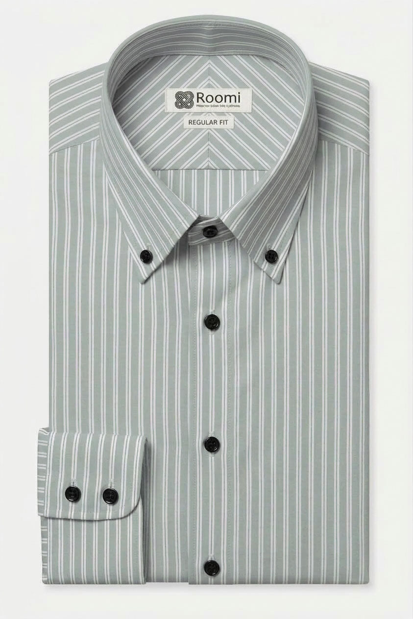 CONTEMPORARY STRIPE BUTTON-DOWN SHIRT