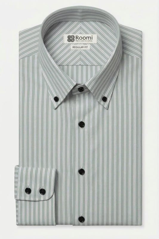 CONTEMPORARY STRIPE BUTTON-DOWN SHIRT