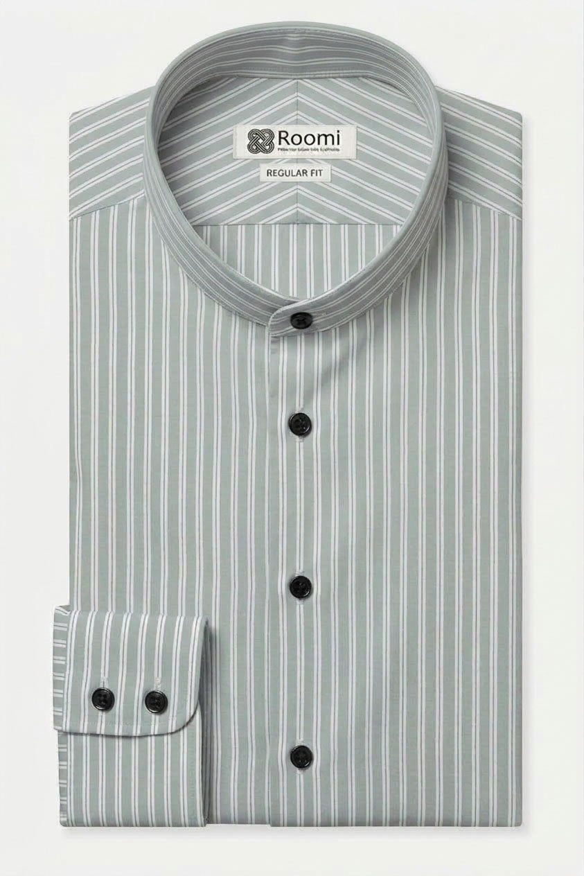 POWDER BLUE STRIPE BUSINESS SHIRT