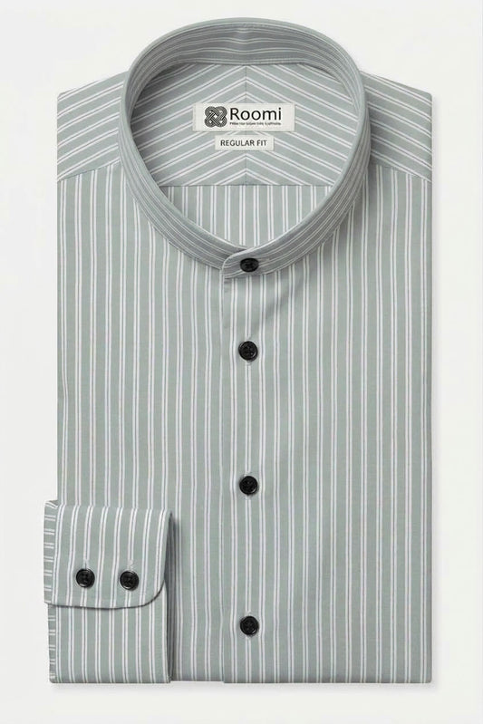 POWDER BLUE STRIPE BUSINESS SHIRT