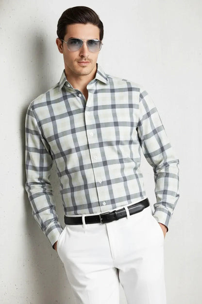 REFINED ASH GINGHAM SHIRT