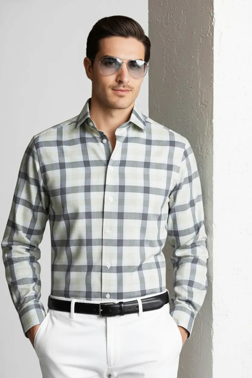 REFINED ASH GINGHAM SHIRT