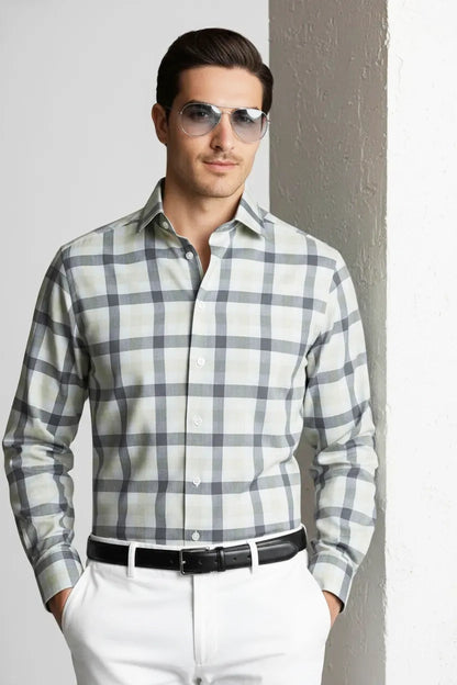 REFINED ASH GINGHAM SHIRT