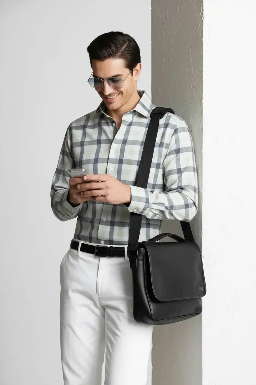 REFINED ASH GINGHAM SHIRT