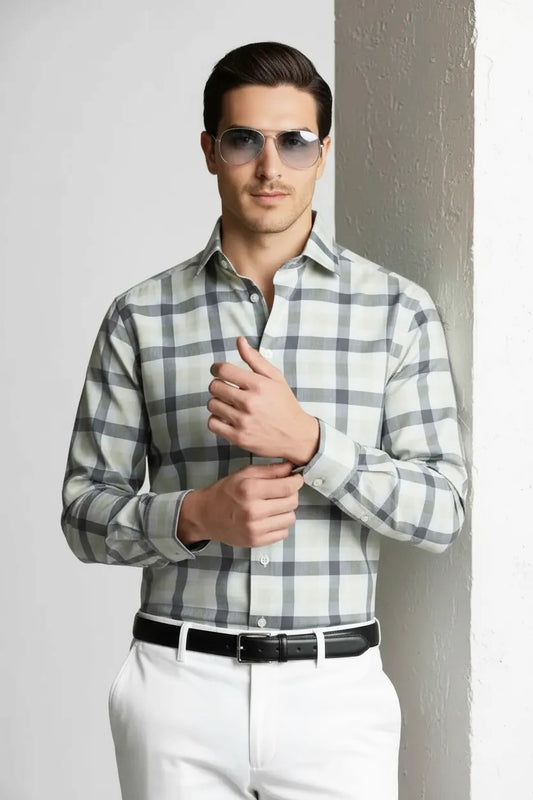 REFINED ASH GINGHAM SHIRT